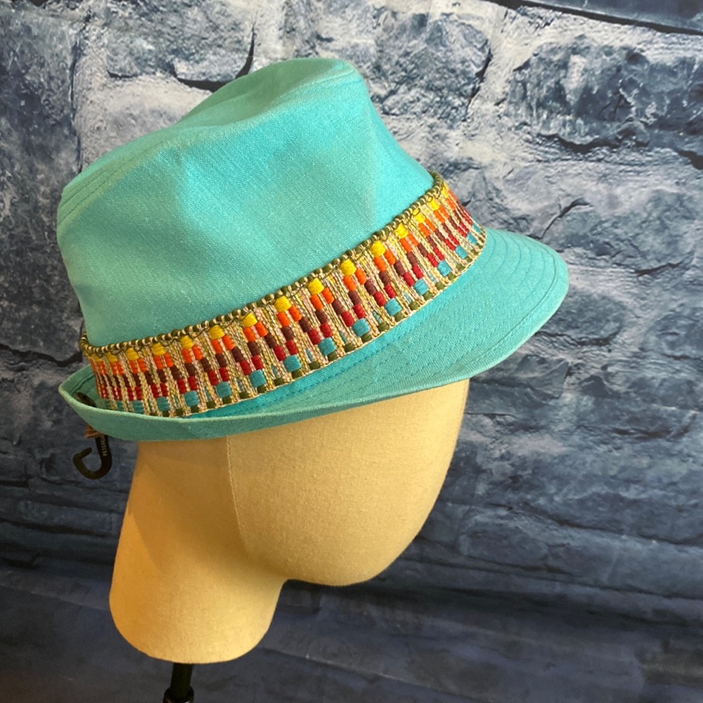 Peter Grimm Linen blend Embroidered accent Fedora